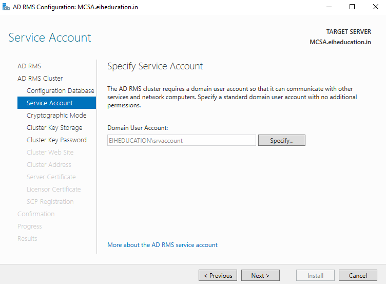 Active Directory Rights Management Services Windows Server 2016