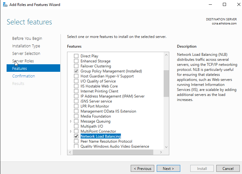 Network Load Balancing In Windows Server 2016